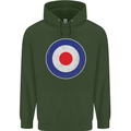 MOD Logo Scooter Biker RAF Royal Air Force Childrens Kids Hoodie Forest Green