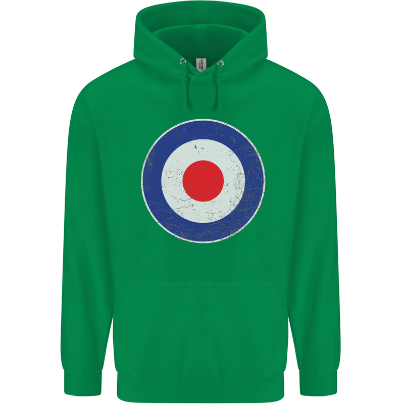 MOD Logo Scooter Biker RAF Royal Air Force Childrens Kids Hoodie Irish Green