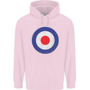 MOD Logo Scooter Biker RAF Royal Air Force Childrens Kids Hoodie Light Pink