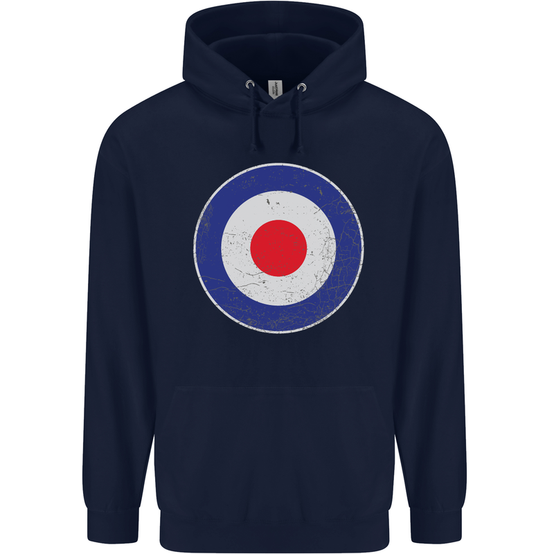 MOD Logo Scooter Biker RAF Royal Air Force Childrens Kids Hoodie Navy Blue