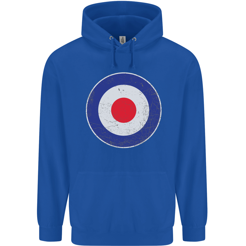 MOD Logo Scooter Biker RAF Royal Air Force Childrens Kids Hoodie Royal Blue