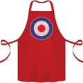 MOD Logo Scooter Biker RAF Royal Air Force Cotton Apron 100% Organic Red