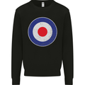 MOD Logo Scooter Biker RAF Royal Air Force Kids Sweatshirt Jumper Black