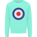 MOD Logo Scooter Biker RAF Royal Air Force Kids Sweatshirt Jumper Peppermint