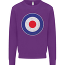 MOD Logo Scooter Biker RAF Royal Air Force Kids Sweatshirt Jumper Purple