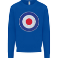 MOD Logo Scooter Biker RAF Royal Air Force Kids Sweatshirt Jumper Royal Blue