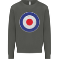 MOD Logo Scooter Biker RAF Royal Air Force Kids Sweatshirt Jumper Storm Grey