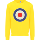 MOD Logo Scooter Biker RAF Royal Air Force Kids Sweatshirt Jumper Yellow