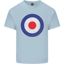 MOD Logo Scooter Biker RAF Royal Air Force Kids T-Shirt Childrens Light Blue