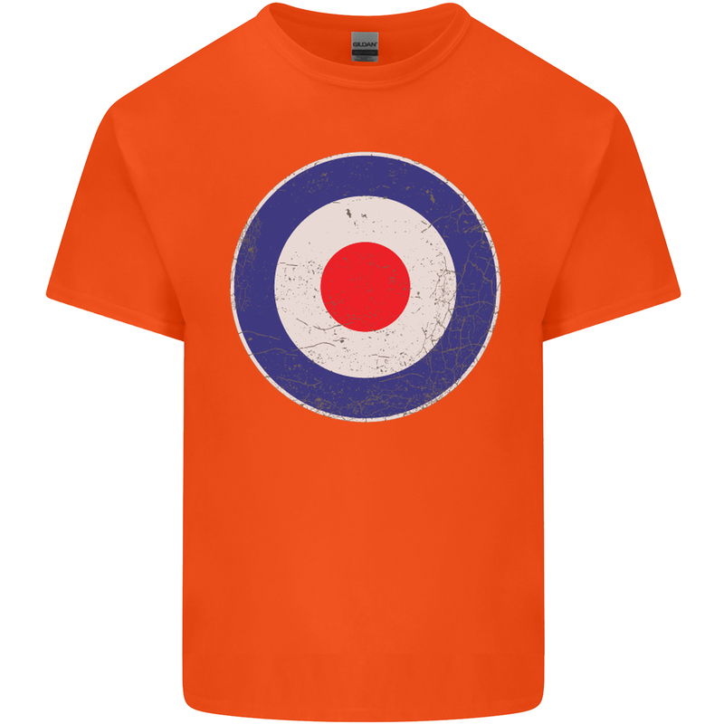 MOD Logo Scooter Biker RAF Royal Air Force Kids T-Shirt Childrens Orange