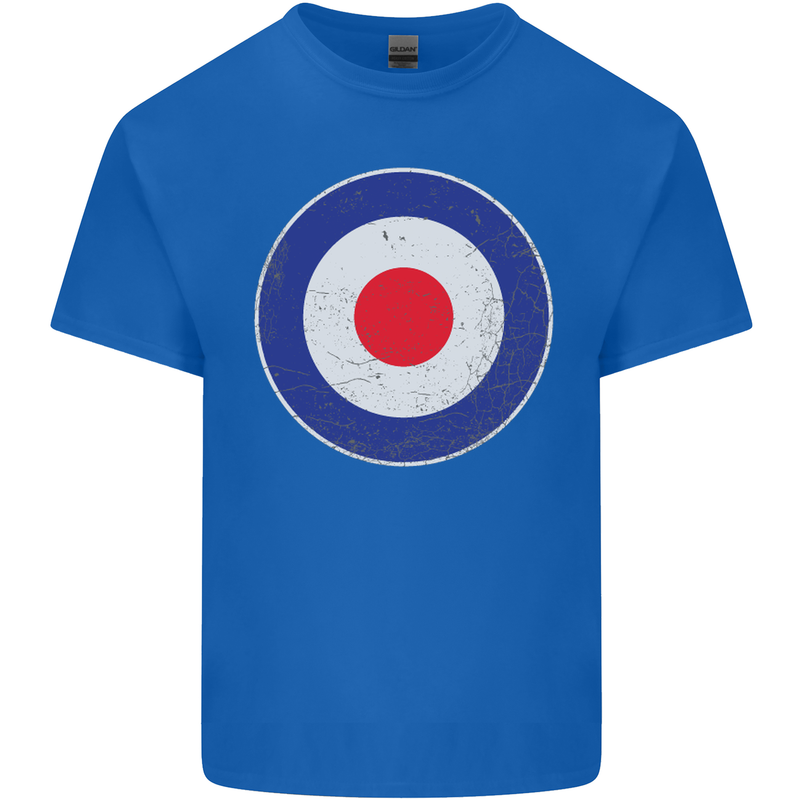 MOD Logo Scooter Biker RAF Royal Air Force Kids T-Shirt Childrens Royal Blue