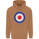 MOD Logo Scooter Biker RAF Royal Air Force Mens 80% Cotton Hoodie Caramel Latte