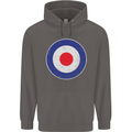 MOD Logo Scooter Biker RAF Royal Air Force Mens 80% Cotton Hoodie Charcoal