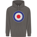 MOD Logo Scooter Biker RAF Royal Air Force Mens 80% Cotton Hoodie Charcoal