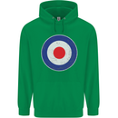 MOD Logo Scooter Biker RAF Royal Air Force Mens 80% Cotton Hoodie Irish Green