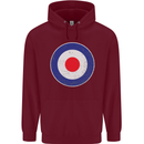 MOD Logo Scooter Biker RAF Royal Air Force Mens 80% Cotton Hoodie Maroon