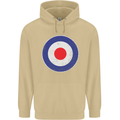 MOD Logo Scooter Biker RAF Royal Air Force Mens 80% Cotton Hoodie Sand