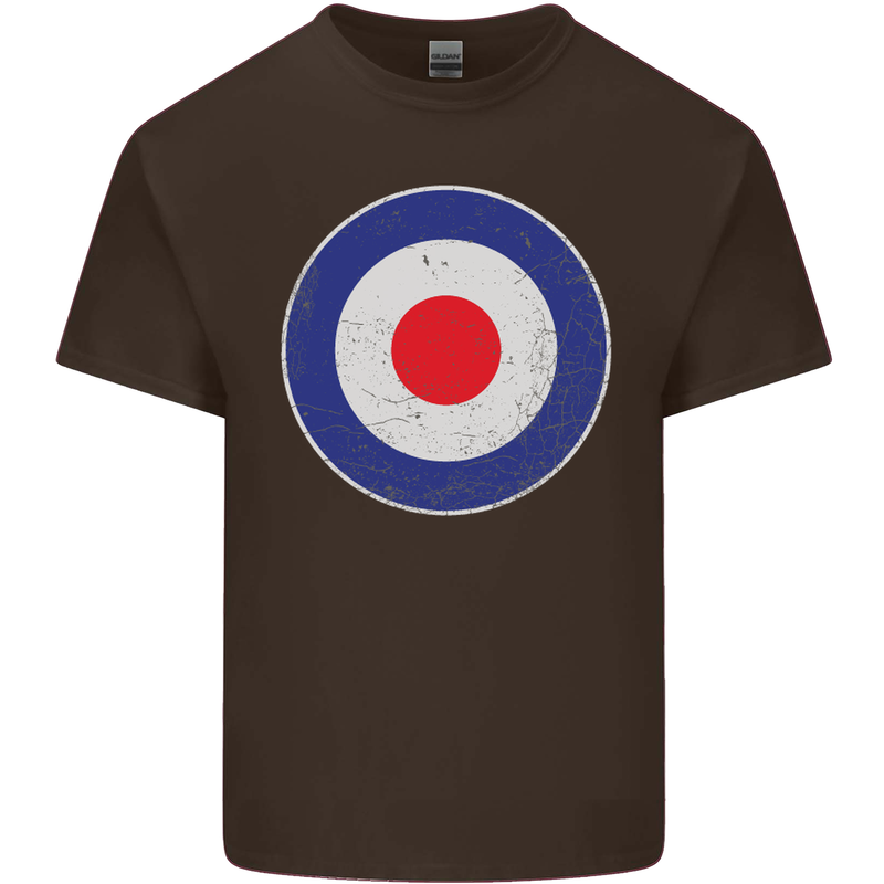 MOD Logo Scooter Biker RAF Royal Air Force Mens Cotton T-Shirt Tee Top Dark Chocolate