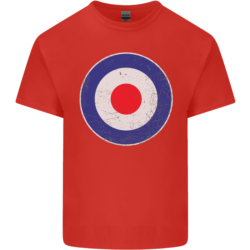 MOD Logo Scooter Biker RAF Royal Air Force Mens Cotton T-Shirt Tee Top Red