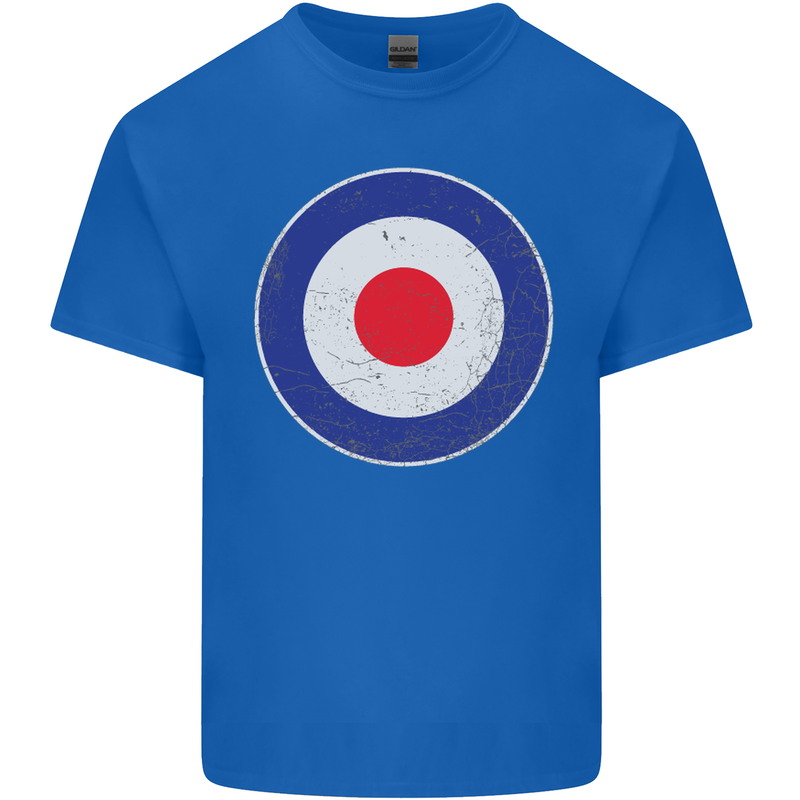 MOD Logo Scooter Biker RAF Royal Air Force Mens Cotton T-Shirt Tee Top Royal Blue