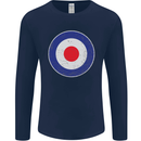 MOD Logo Scooter Biker RAF Royal Air Force Mens Long Sleeve T-Shirt Navy Blue