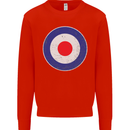 MOD Logo Scooter Biker RAF Royal Air Force Mens Sweatshirt Jumper Bright Red