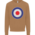 MOD Logo Scooter Biker RAF Royal Air Force Mens Sweatshirt Jumper Caramel Latte