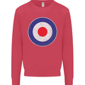 MOD Logo Scooter Biker RAF Royal Air Force Mens Sweatshirt Jumper Heliconia