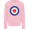 MOD Logo Scooter Biker RAF Royal Air Force Mens Sweatshirt Jumper Light Pink