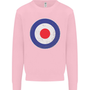 MOD Logo Scooter Biker RAF Royal Air Force Mens Sweatshirt Jumper Light Pink
