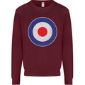 MOD Logo Scooter Biker RAF Royal Air Force Mens Sweatshirt Jumper Maroon