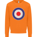 MOD Logo Scooter Biker RAF Royal Air Force Mens Sweatshirt Jumper Orange