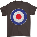 MOD Logo Scooter Biker RAF Royal Air Force Mens T-Shirt Cotton Gildan Dark Chocolate