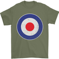 MOD Logo Scooter Biker RAF Royal Air Force Mens T-Shirt Cotton Gildan Military Green