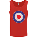 MOD Logo Scooter Biker RAF Royal Air Force Mens Vest Tank Top Red