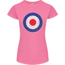 MOD Logo Scooter Biker RAF Royal Air Force Womens Petite Cut T-Shirt Azalea