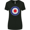 MOD Logo Scooter Biker RAF Royal Air Force Womens Wider Cut T-Shirt Black