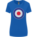 MOD Logo Scooter Biker RAF Royal Air Force Womens Wider Cut T-Shirt Royal Blue