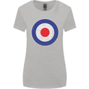 MOD Logo Scooter Biker RAF Royal Air Force Womens Wider Cut T-Shirt Sports Grey