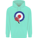 MOD Scooter Motorcycle Motorbike Childrens Kids Hoodie Peppermint