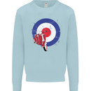 MOD Scooter Motorcycle Motorbike Kids Sweatshirt Jumper Light Blue