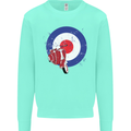 MOD Scooter Motorcycle Motorbike Kids Sweatshirt Jumper Peppermint