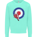 MOD Scooter Motorcycle Motorbike Kids Sweatshirt Jumper Peppermint