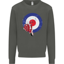 MOD Scooter Motorcycle Motorbike Kids Sweatshirt Jumper Storm Grey