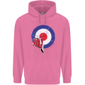 MOD Scooter Motorcycle Motorbike Mens 80% Cotton Hoodie Azelea