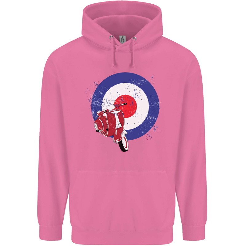 MOD Scooter Motorcycle Motorbike Mens 80% Cotton Hoodie Azelea