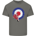 MOD Scooter Motorcycle Motorbike Mens Cotton T-Shirt Tee Top Charcoal