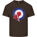 MOD Scooter Motorcycle Motorbike Mens Cotton T-Shirt Tee Top Dark Chocolate