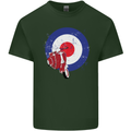 MOD Scooter Motorcycle Motorbike Mens Cotton T-Shirt Tee Top Forest Green