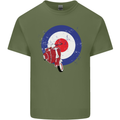 MOD Scooter Motorcycle Motorbike Mens Cotton T-Shirt Tee Top Military Green